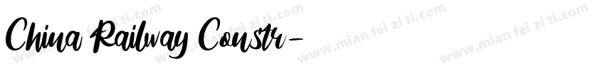 China Railway Constr字体转换